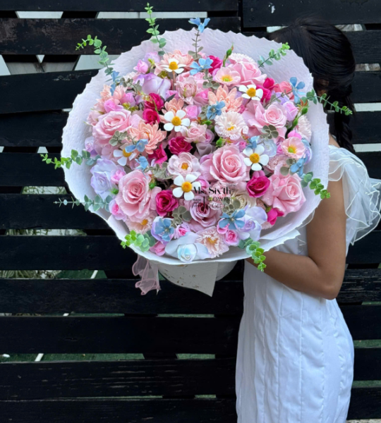 Bó hoa nhiệt đới size M
