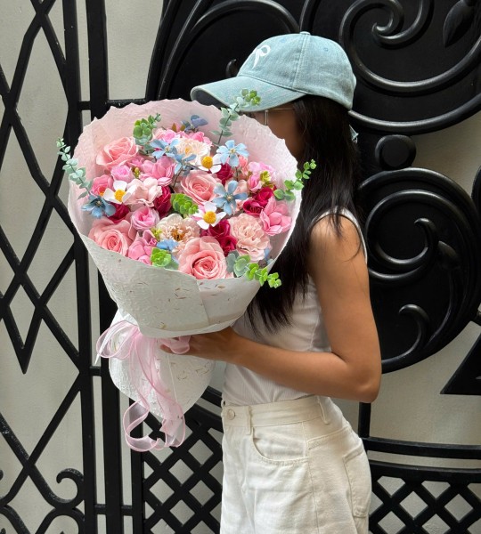 Bó hoa nhiệt đới size S