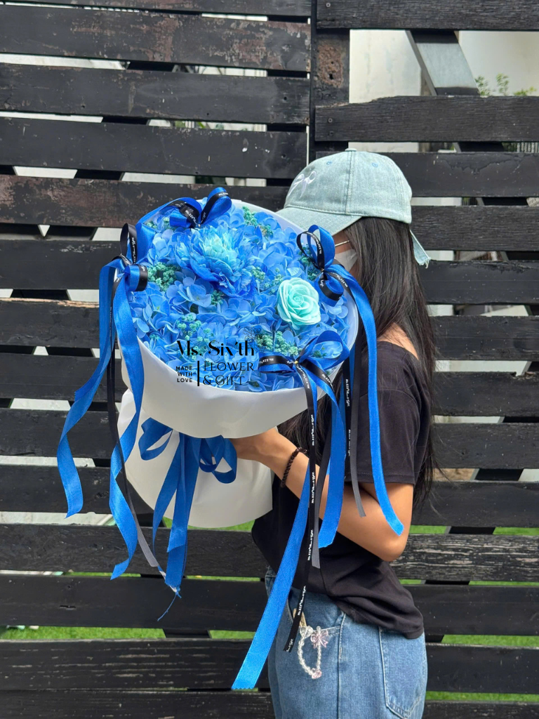 Cẩm Tú Cầu Size S Mix Tone Xanh Dương