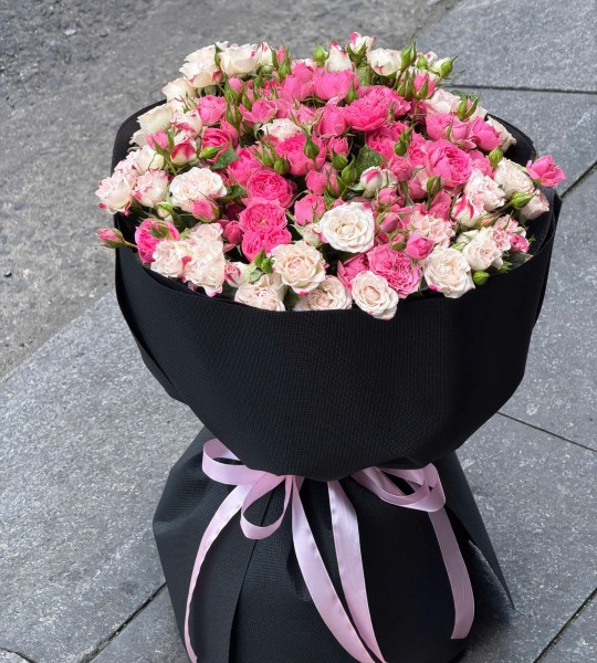 Hoa tươi - Hoa Hồng Chùm Mix Màu Size S
