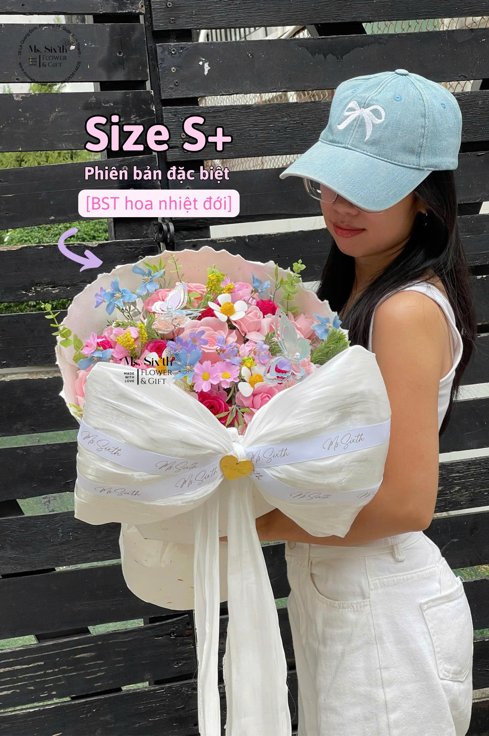 Ảnh 4: Bó hoa nhiệt đới size S+ phiên bản đặc biệt