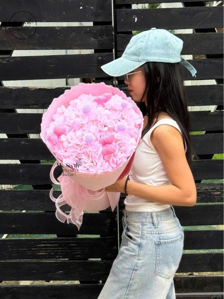 Cẩm Tú Cầu Mix Size S Tone Hồng