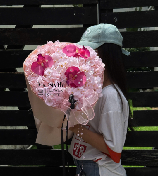 Cẩm Tú Cầu Mix Size S Tone Hồng