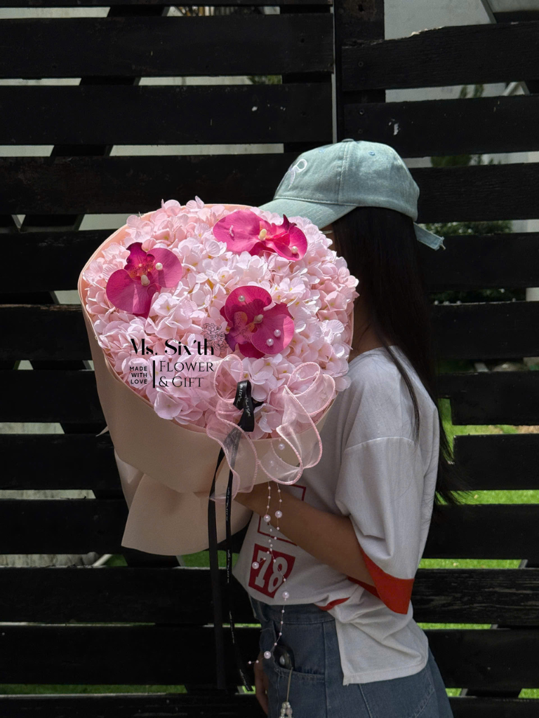 Cẩm Tú Cầu Mix Size S Tone Hồng