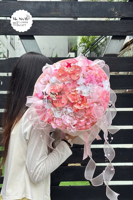 Cẩm Tú Cầu Mix Tone Hồng