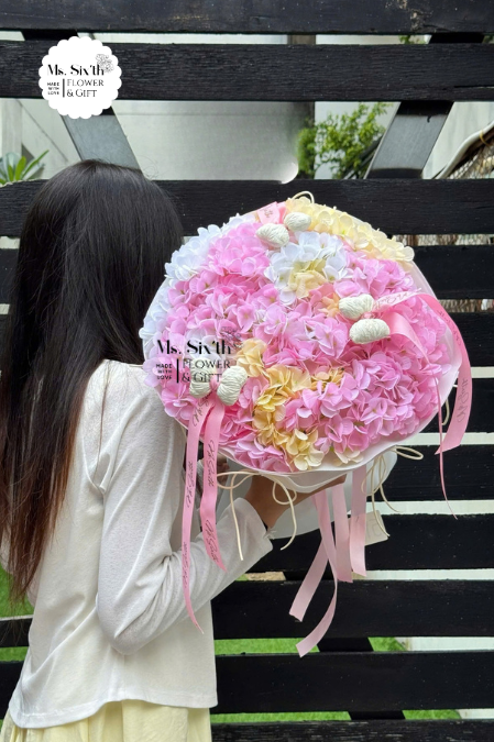 Cẩm Tú Cầu Mix Tone Hồng
