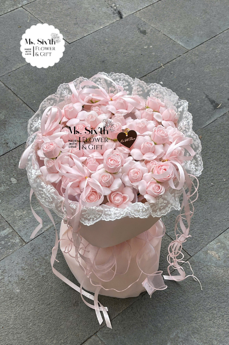 Hoa Hồng Plume Mix Voan Tiểu Thư Size S